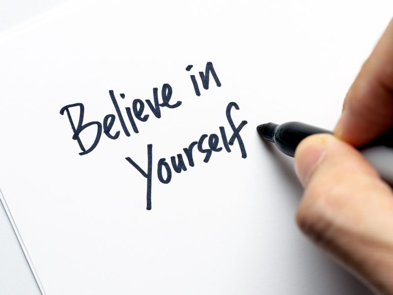 Believe in yourself typography