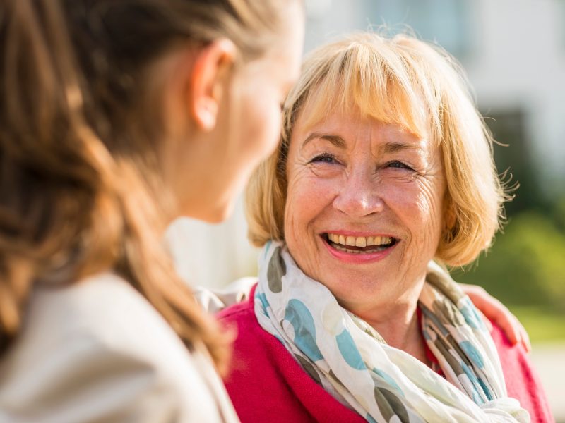 Portrait of smiling senior woman